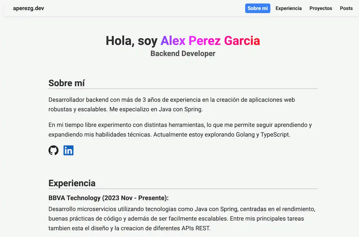 Porfolio y blog